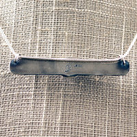 Sterling silver Chalcedony Moon Phase Bar Necklace back