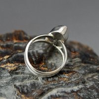 Moonstone Silver Ring Size 7.5