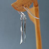 Sterling Silver Leaf Earrings