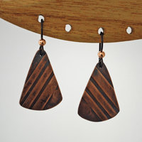 Patterned Copper Earrings