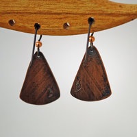 Patterned Copper Earrings