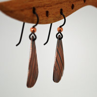 Patterned Copper Earrings