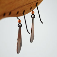 Patterned Copper Earrings