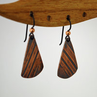 Patterned Copper Earrings
