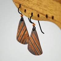 Patterned Copper Earrings