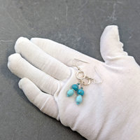 Silver and Turquoise Dangle Earrings