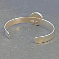 Silver Cuff Bracelet with Maw Sit Sit 