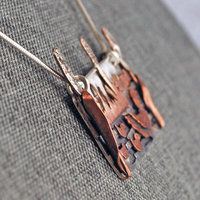 Duck Pendant, Silver and Copper