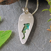Small Malachite-Chrysocolla Pendant