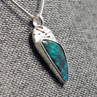 Small Malachite-Chrysocolla Pendant