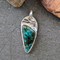 Small Malachite-Chrysocolla Pendant