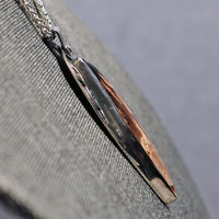 Fossilized Palm Root, Silver Pendant