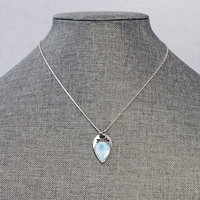 Larimar silver pendant hanging