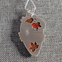 Moroccan Seam Agate Pendant, Sterling Silver