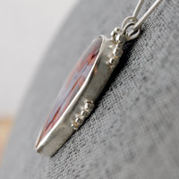 Moroccan Seam Agate Pendant, Sterling Silver