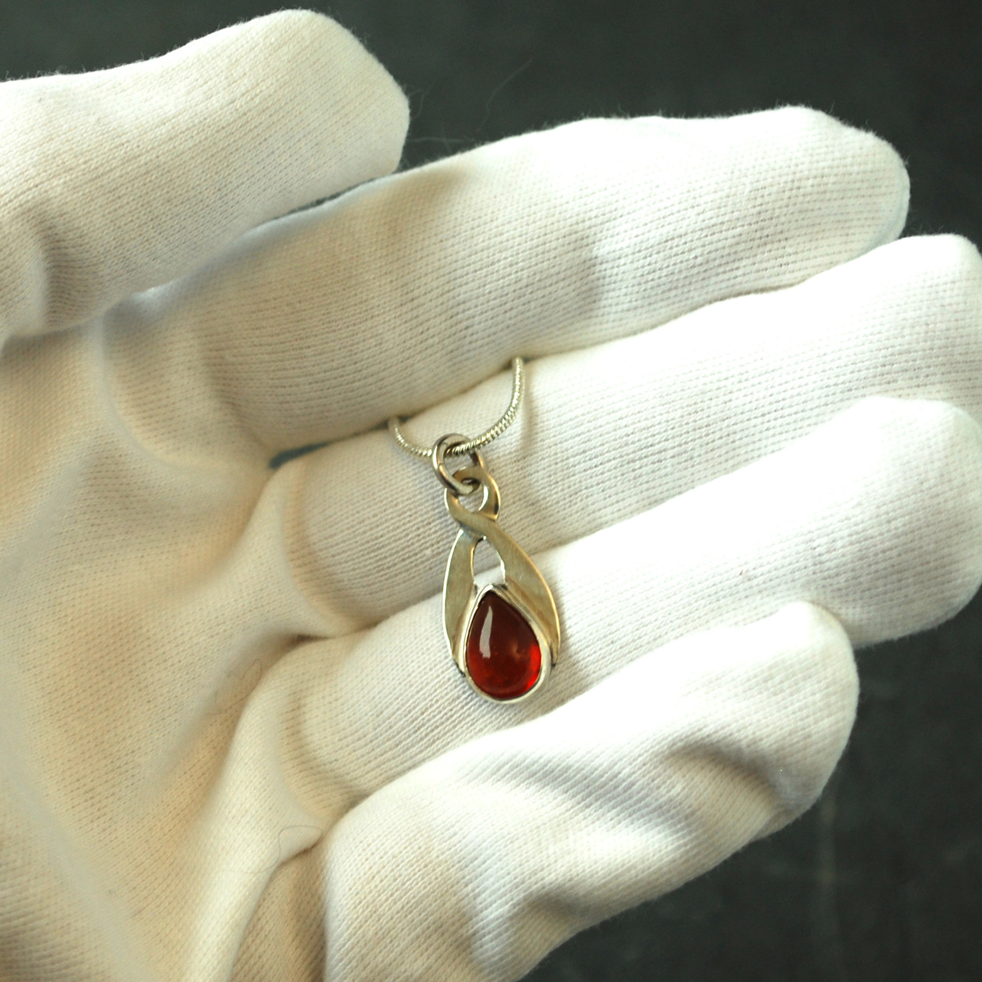 Sunstone Pendant, in hand