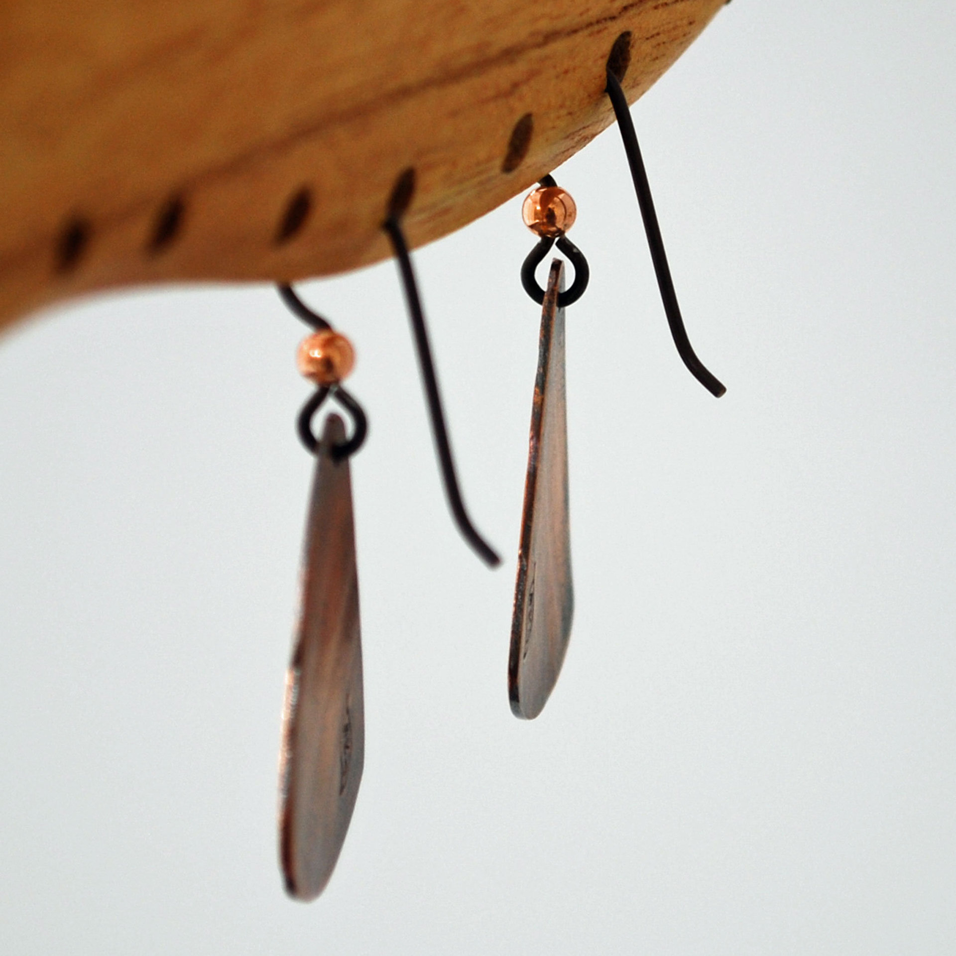 Patterned Copper Earrings