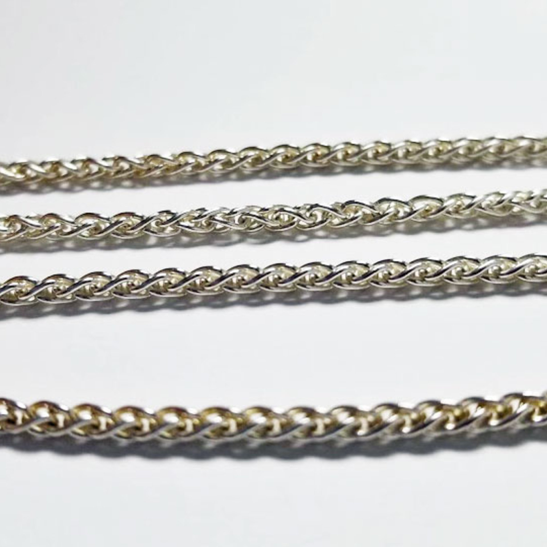 sterling silver wheat chain