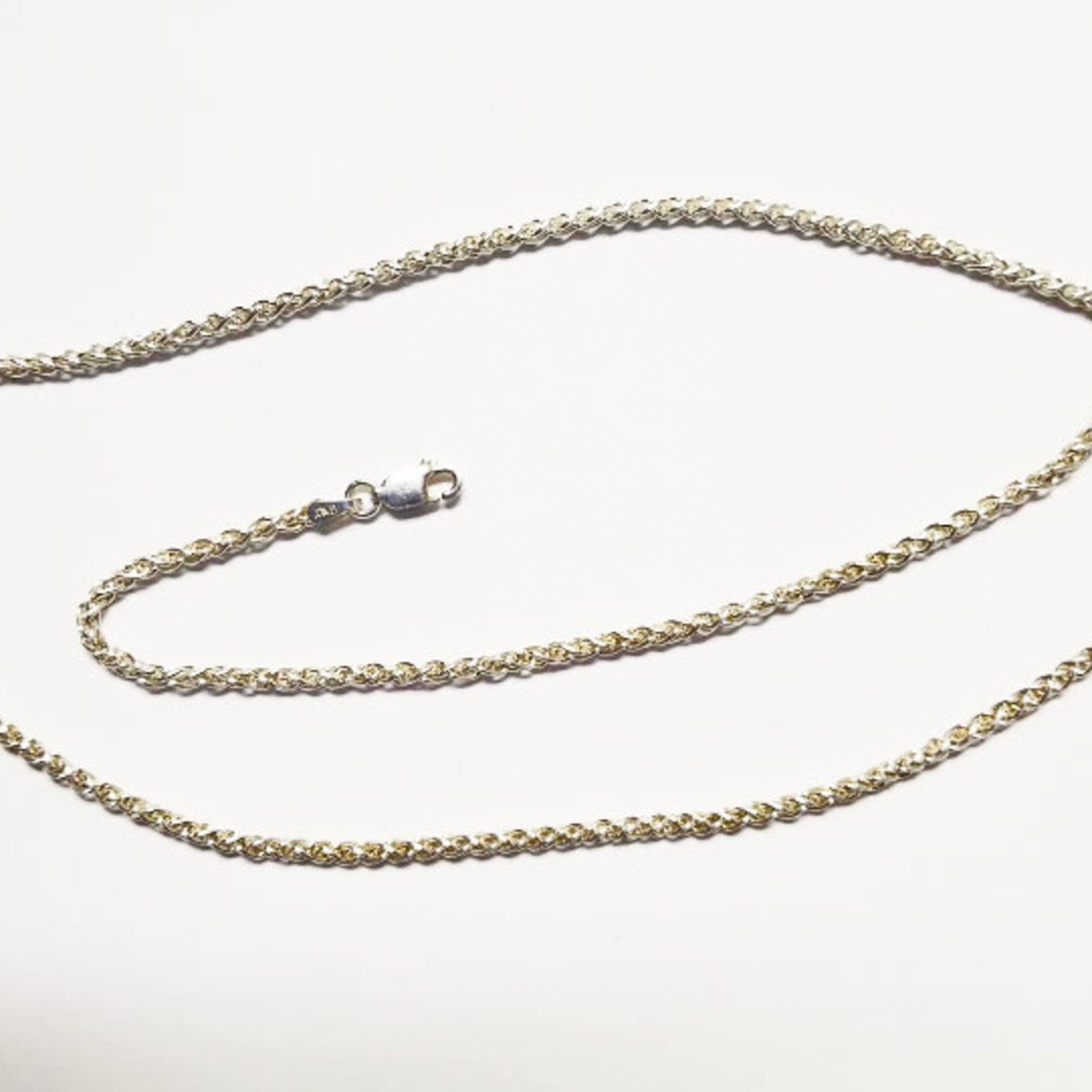 sterling silver wheat chain