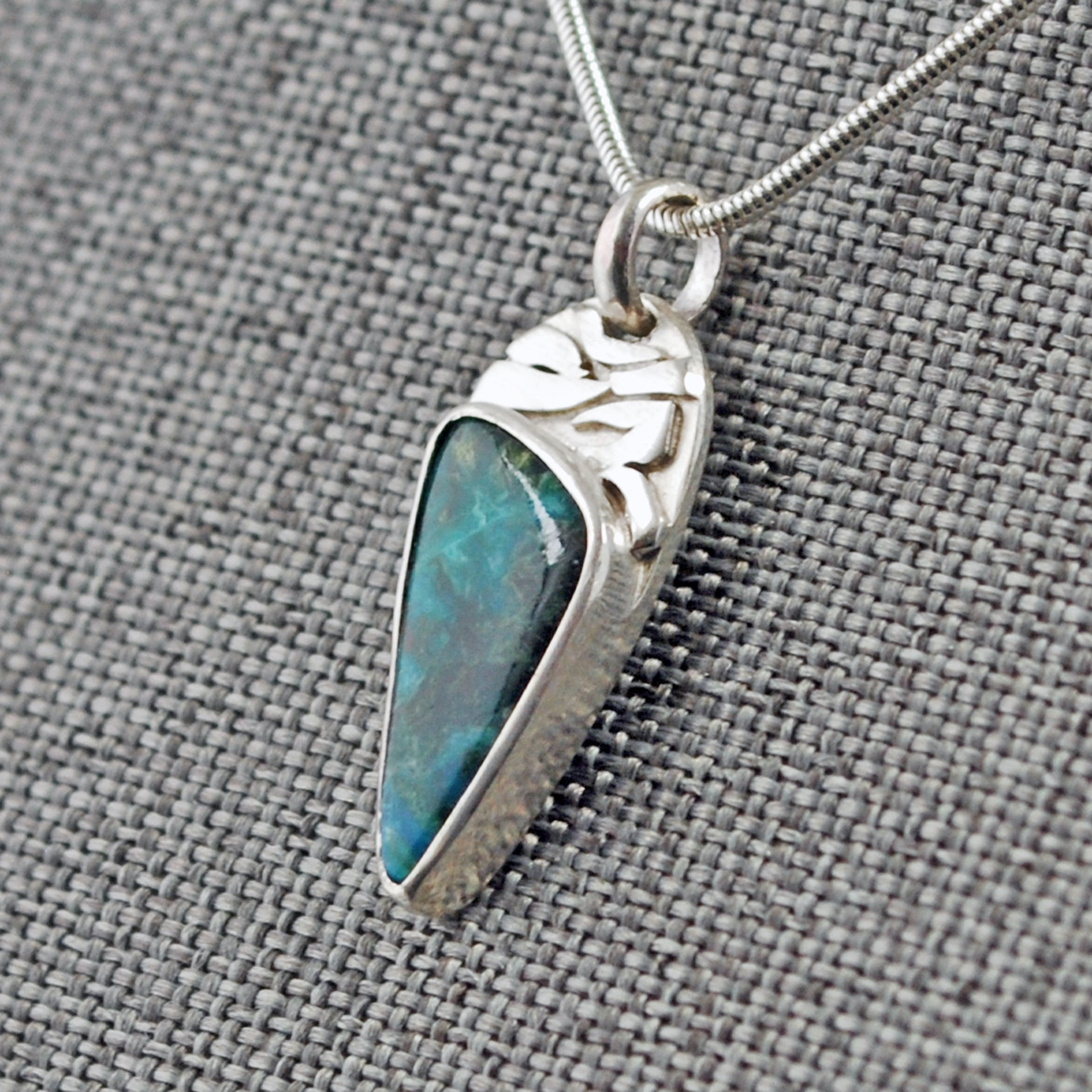 Small Malachite-Chrysocolla Pendant