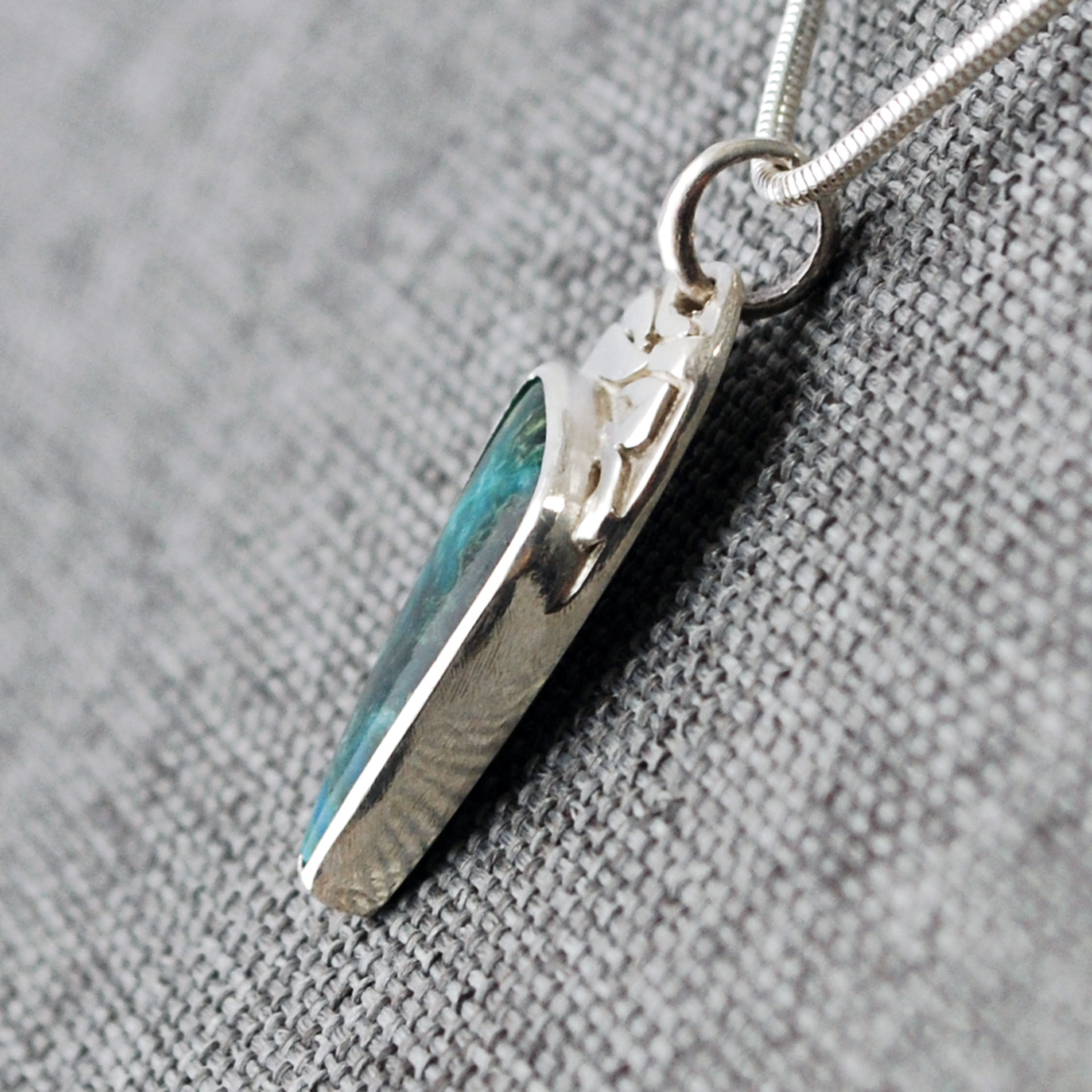 Small Malachite-Chrysocolla Pendant
