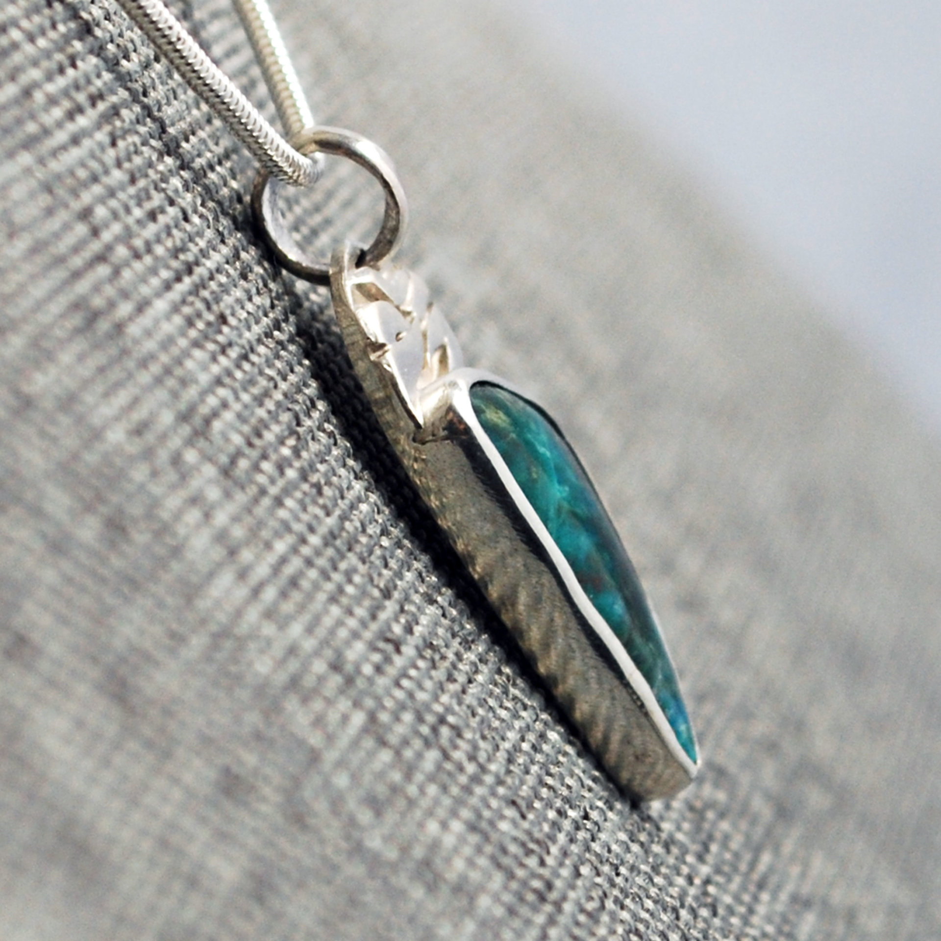 Small Malachite-Chrysocolla Pendant