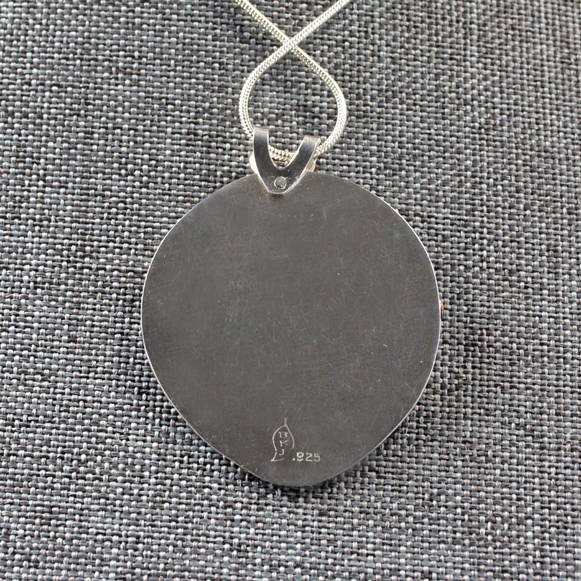 Autumn Tree Pendant, Silver, Copper, Bronze, Moonstone
