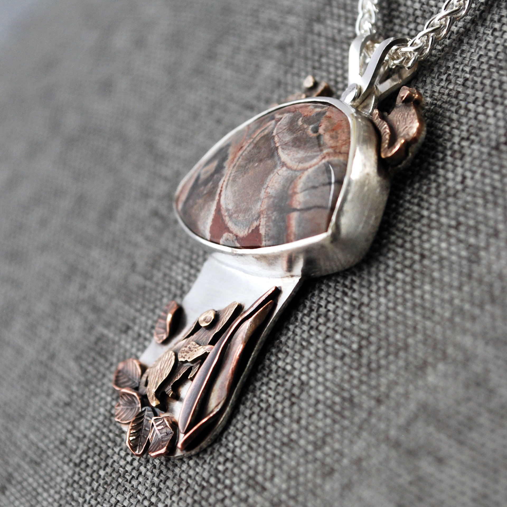 Mushroom pendant sharper angle view