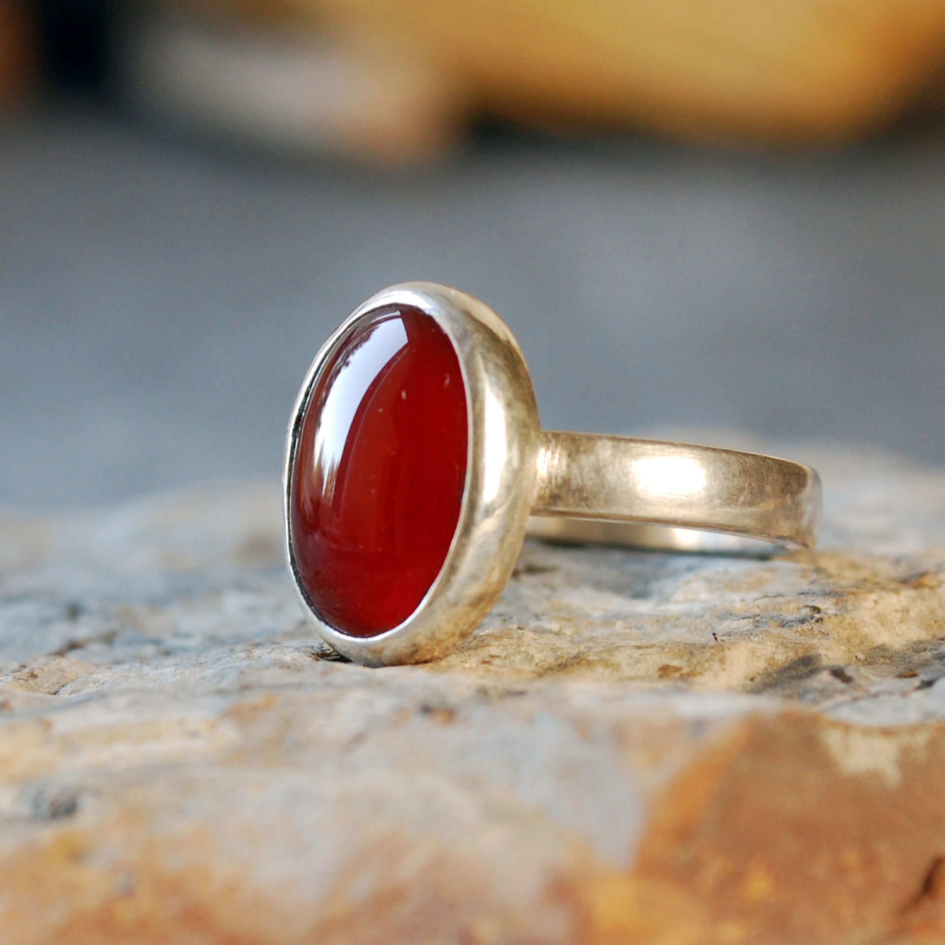 Small Carnelian Ring, Size 6.75